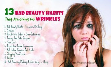 bad beauty habits