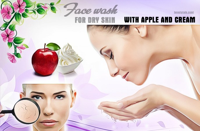 face wash for dry skin - face wash for dry skin with apple and cream