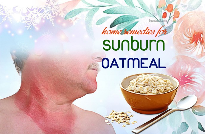 home remedies for sunburn - oatmeal