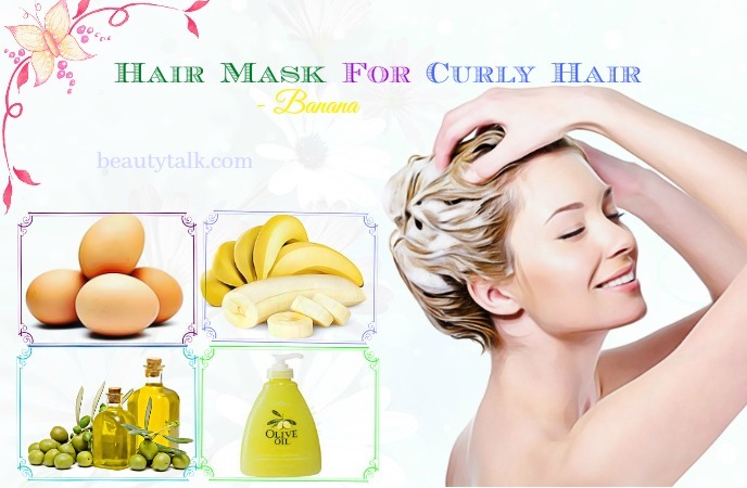 recipes for hair mask for curly hair - banana hair mask