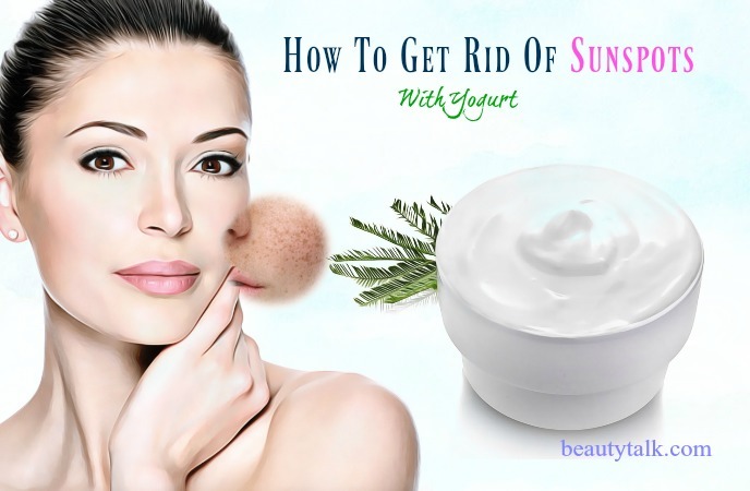 how to get rid of sunspots - yogurt