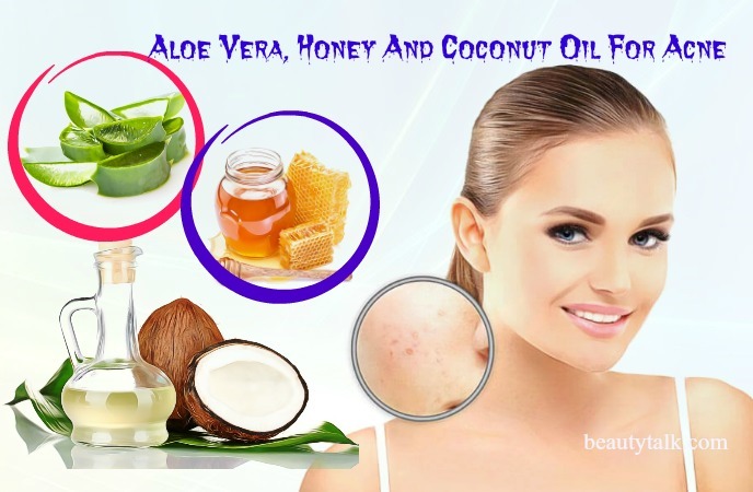 with aloe vera, honey 